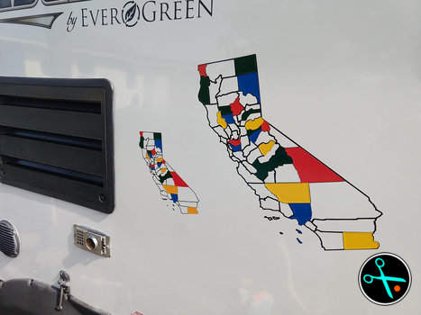 CA Adventure Tracker handmade vinyl decal photo 3