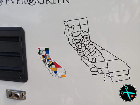 CA Adventure Tracker handmade vinyl decal photo 4