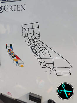 CA Adventure Tracker handmade vinyl decal photo 5