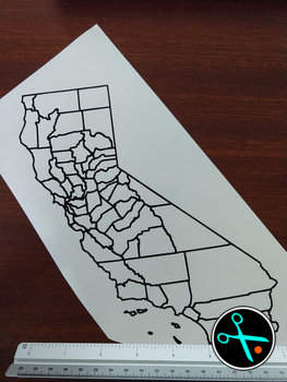 CA Adventure Tracker handmade vinyl decal photo 7