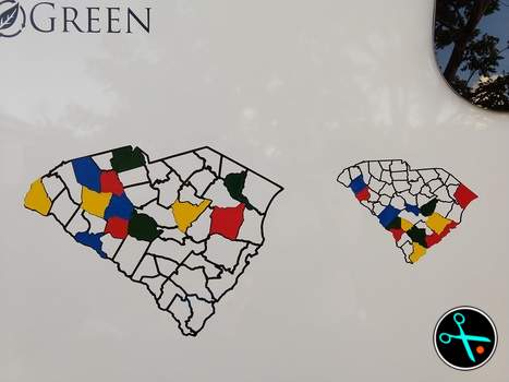 SC Adventure Tracker handmade vinyl decal photo 1