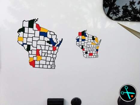 WI Adventure Tracker handmade vinyl decal photo 1