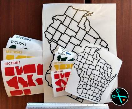 WI Adventure Tracker handmade vinyl decal photo 2