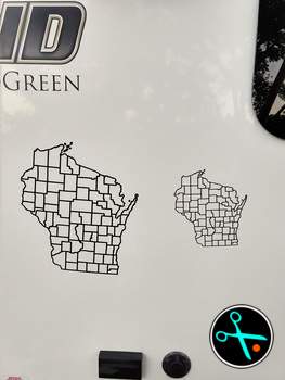 WI Adventure Tracker handmade vinyl decal photo 3