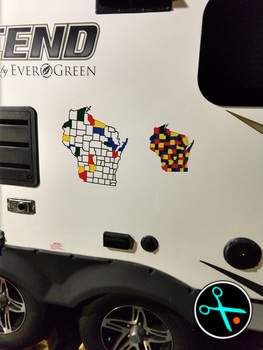 WI Adventure Tracker handmade vinyl decal photo 5