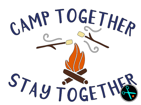Camp Together Decal handmade vinyl decal photo 1