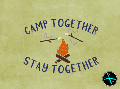 Camp Together Decal handmade vinyl decal photo 2