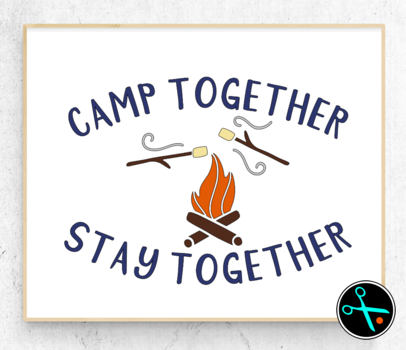 Camp Together Decal handmade vinyl decal photo 3