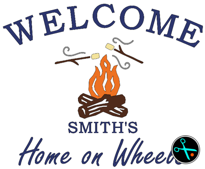 Welcome Campfire Decal handmade vinyl decal photo 1