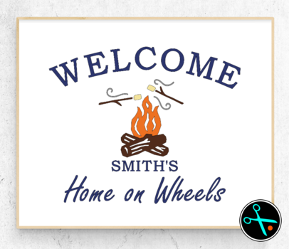 Welcome Campfire Decal handmade vinyl decal photo 2
