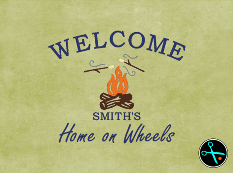 Welcome Campfire Decal handmade vinyl decal photo 4
