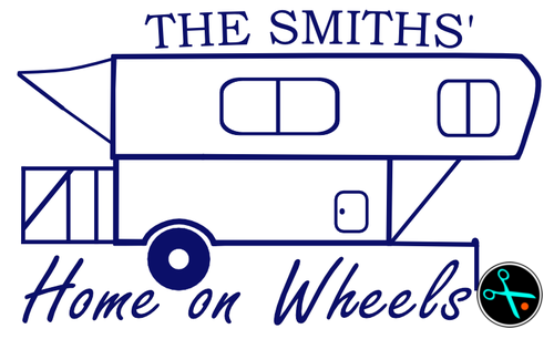 Camper w/porch HOW Decal handmade vinyl decal photo 1