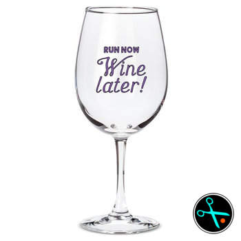 Run Now Wine Later Decal handmade design photo 5